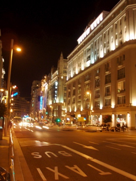 Madrid at night